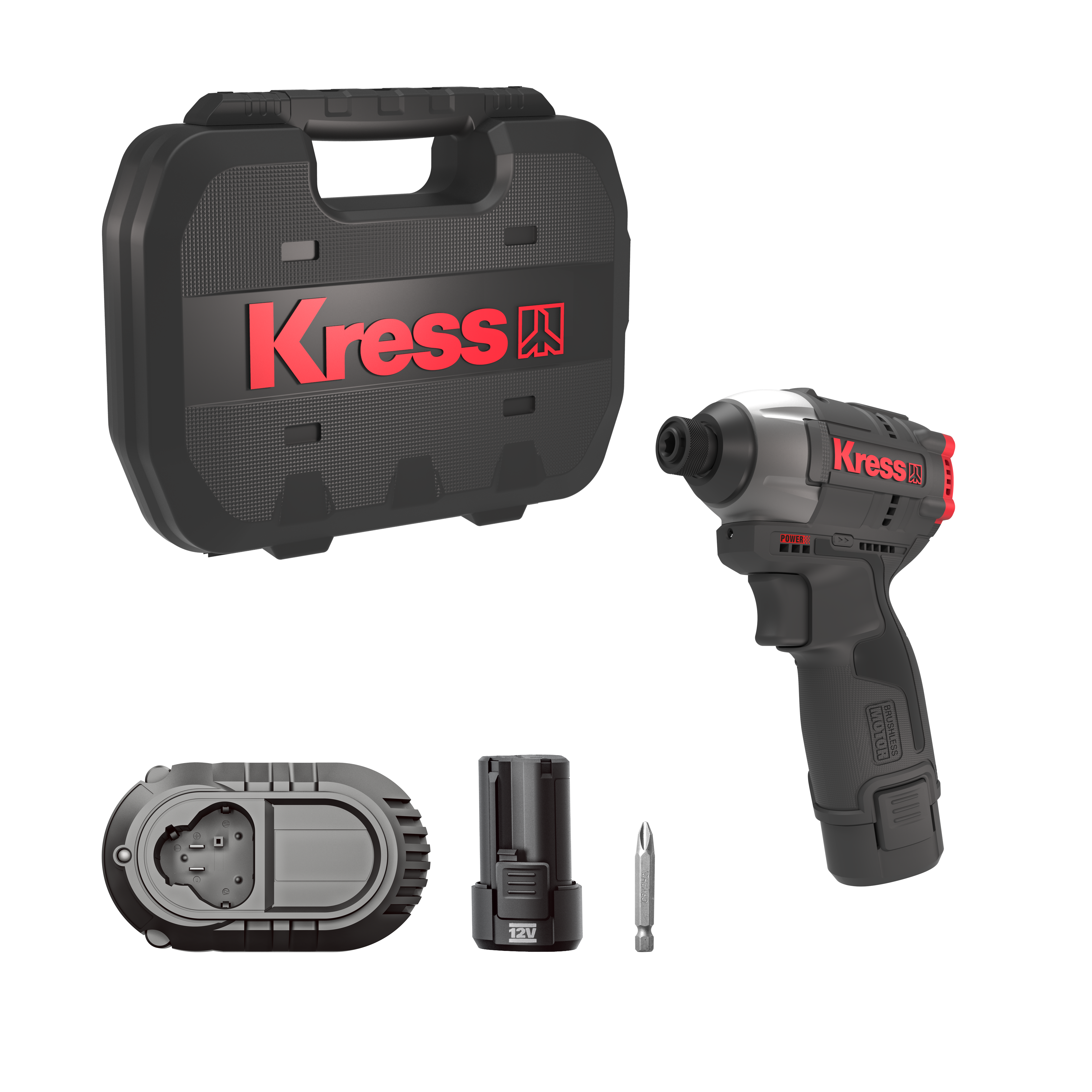Kress KUB50.2 12V Schlagschrauber Set