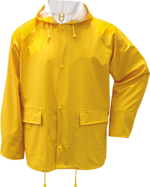 PU-Stretch-Regen-Jacke gelb, M