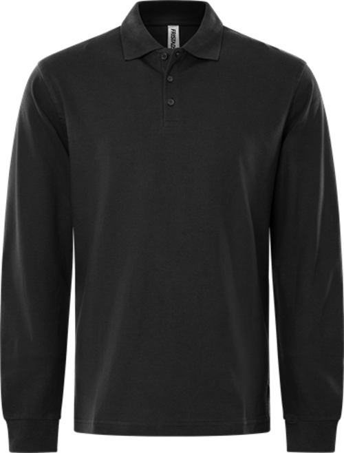 Fristads Acode Poloshirt Langarm 1722 PIQ – Schwarz