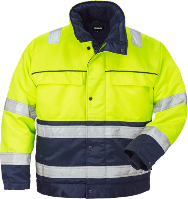 Fristads High Vis Winterjacke Kl. 3 444 PP – Warnschutz-Gelb/Marine