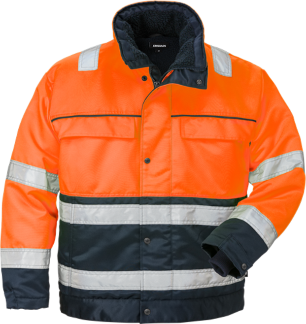 Fristads High Vis Winterjacke Kl. 3 444 PP – Warnschutz-Orange/Marine