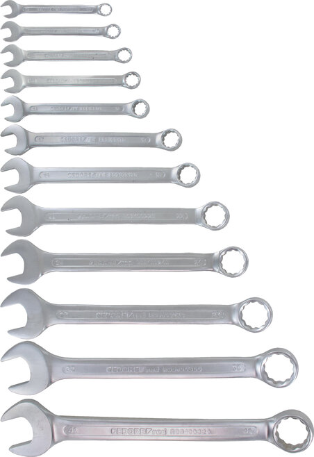 Maulringschlüssel-Satz 12-tlg., 10 - 32 mm