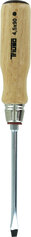 Schraubendreher mit Holzheft, Schlitz, 0,8 x 5,5 x 100 mm