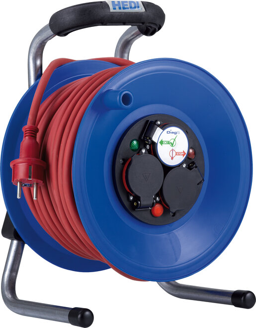 Primus - Kunststoff-Kabeltrommel, rot