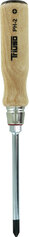 Schraubendreher mit Holzheft, Pozidriv, PZ1 x 85 mm