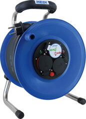 Primus - Kunststoff-Kabeltrommel, schwarz, 40 m