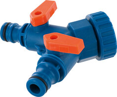 Duales Hahn-Anschlussstück IG 1" / IG 3/4" 2 Stück